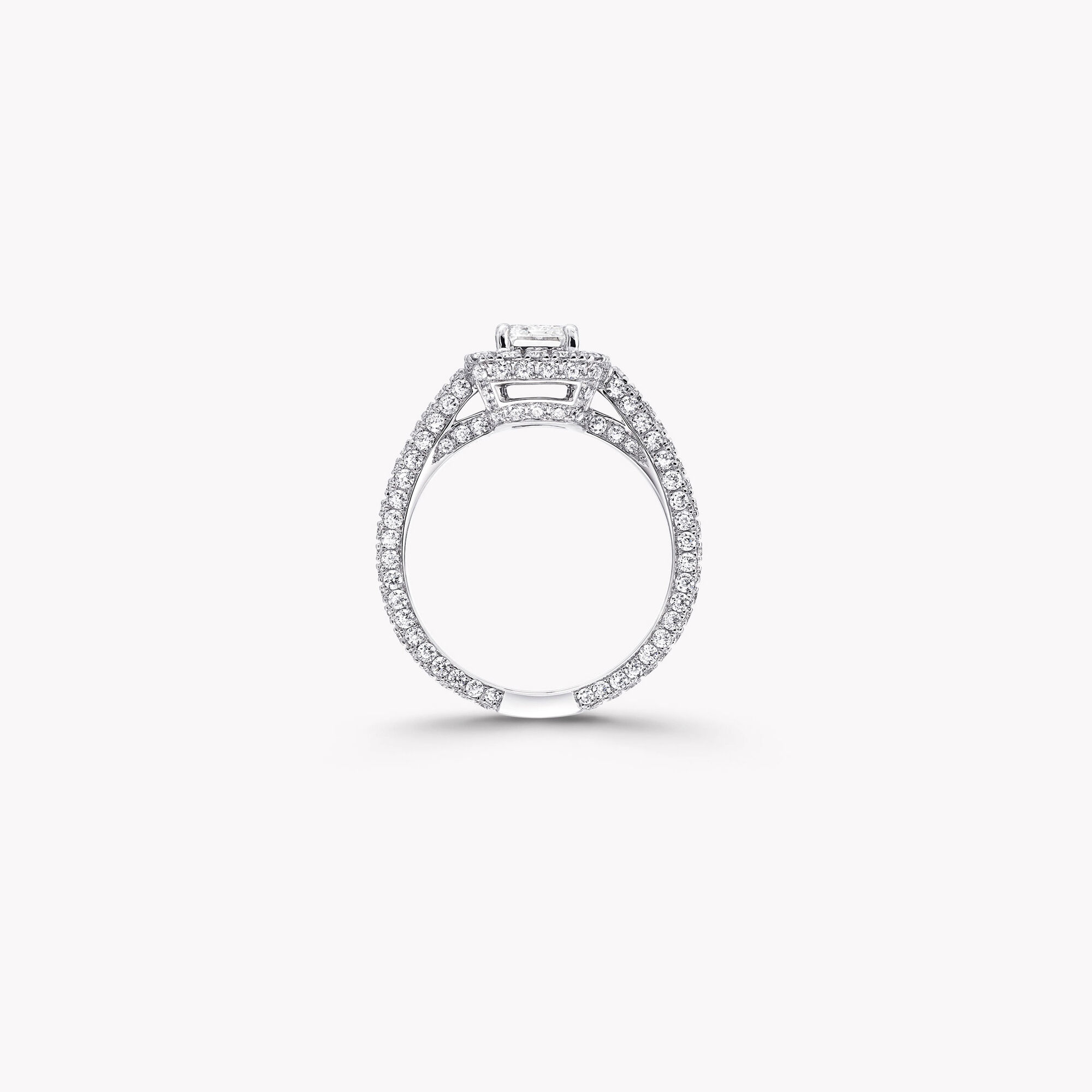 Constellation Emerald Cut Diamond Engagement Ring